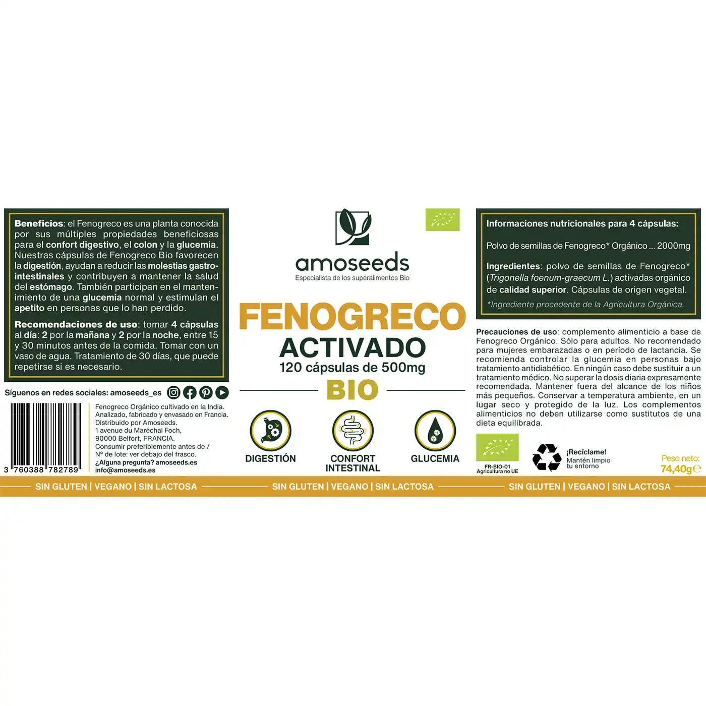 Fenogreco Activado | 120 Cápsulas_4