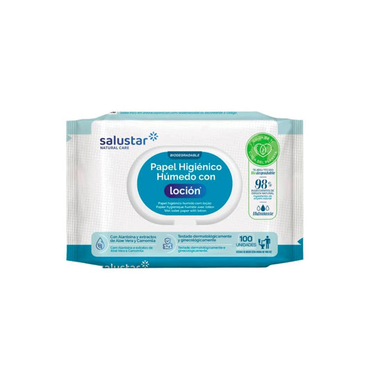 Papel higiénico húmedo Salustar 100 unidades