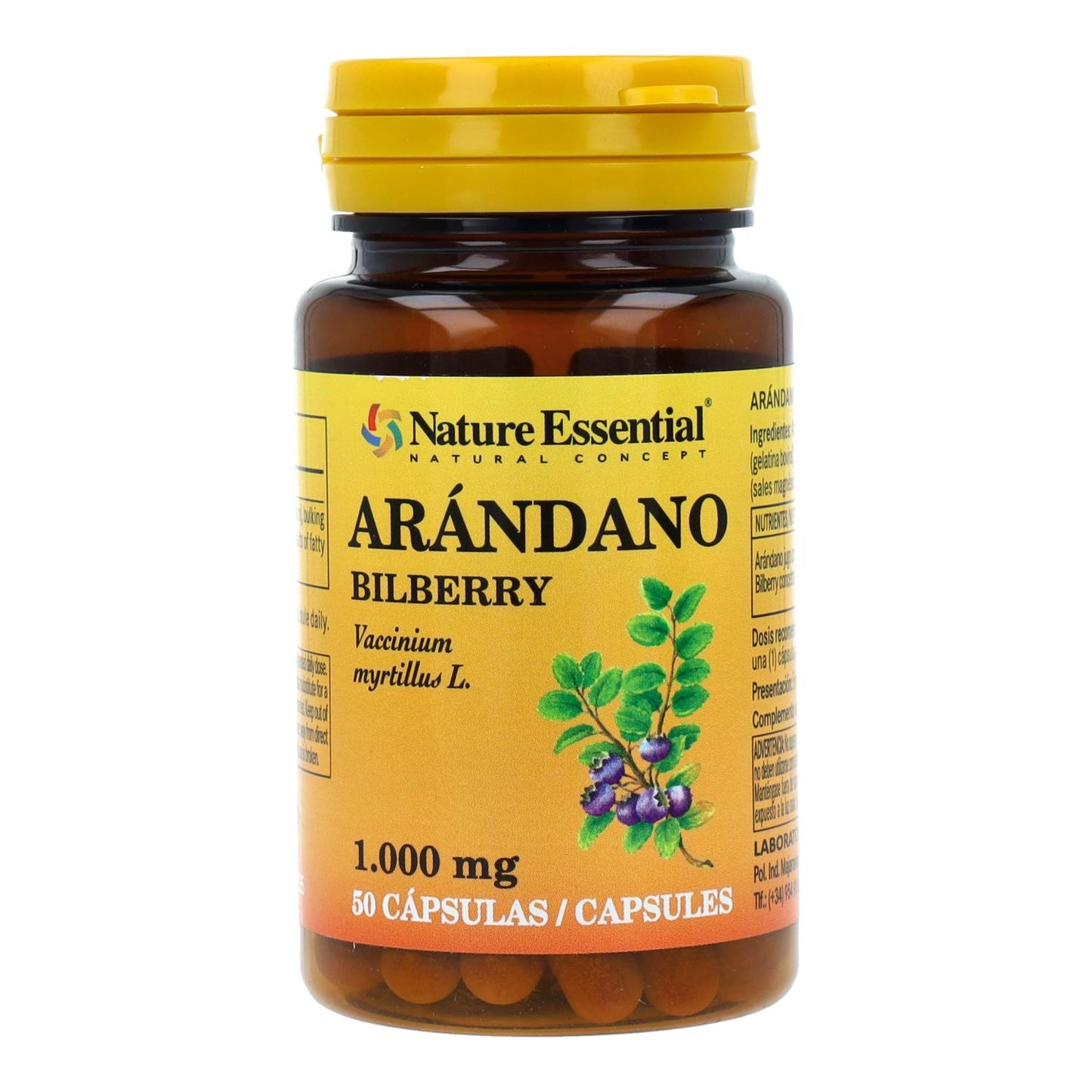 Arandano 1000 mg Nature Essential, 50 cápsulas