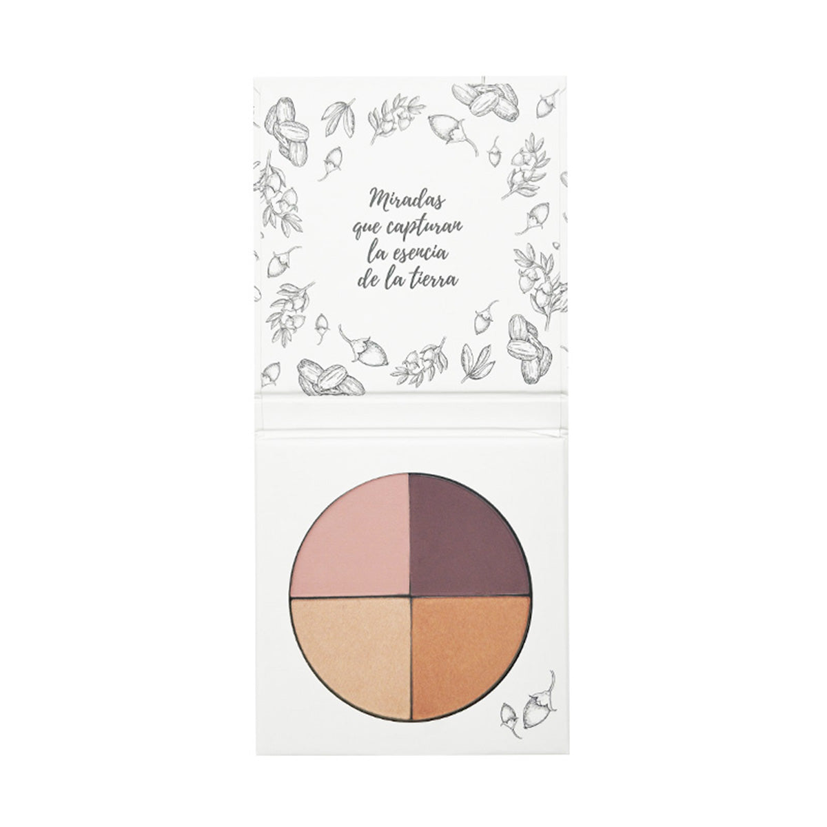 Sombra Ojos 4 Colores 03 Dunas Canarias Con Aceite de Jojoba y Rosa Mosqueta, NaturaBio Cosmetics 4 x 1,6g