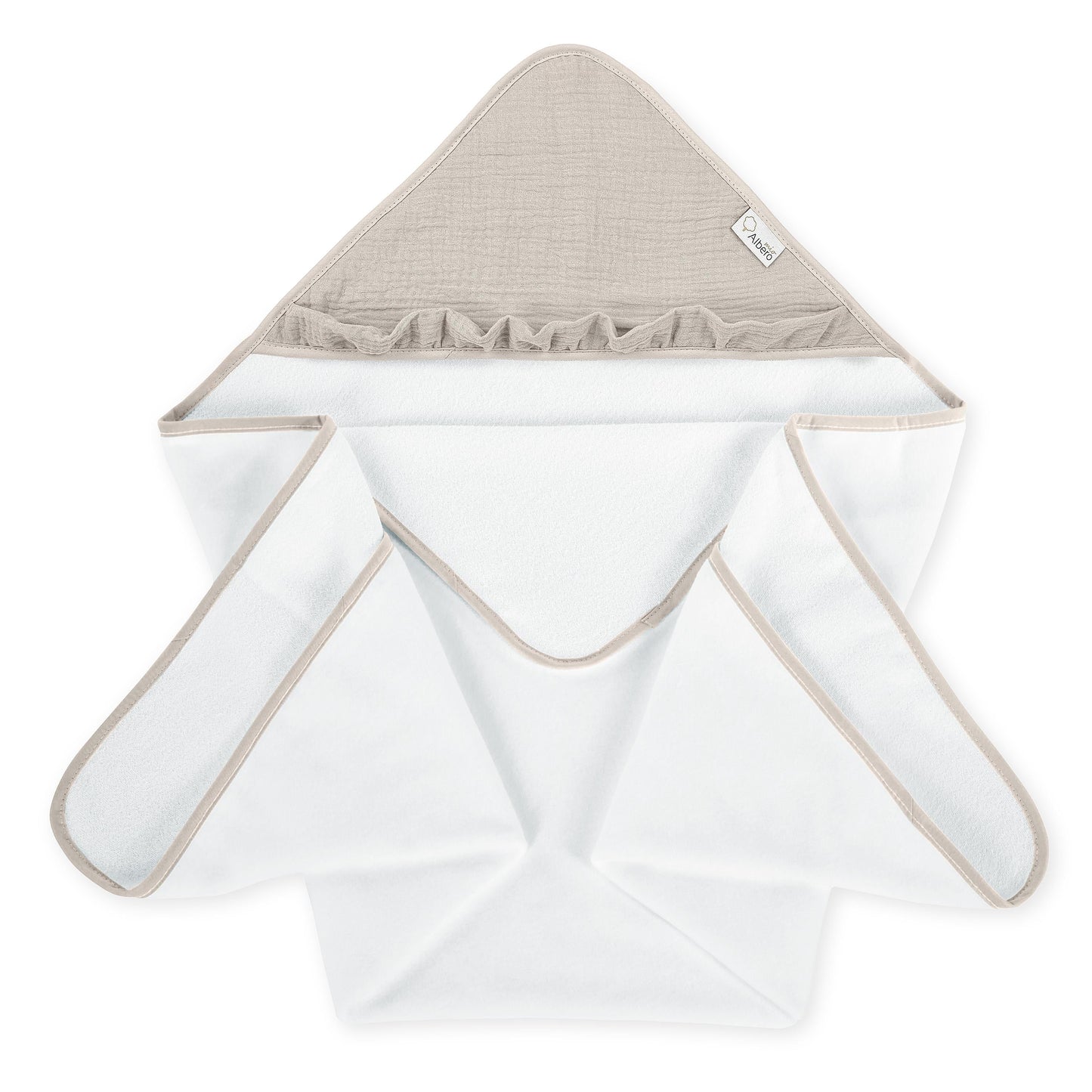 Maxicapa De Baño Para Bebés Cotton Color Beige