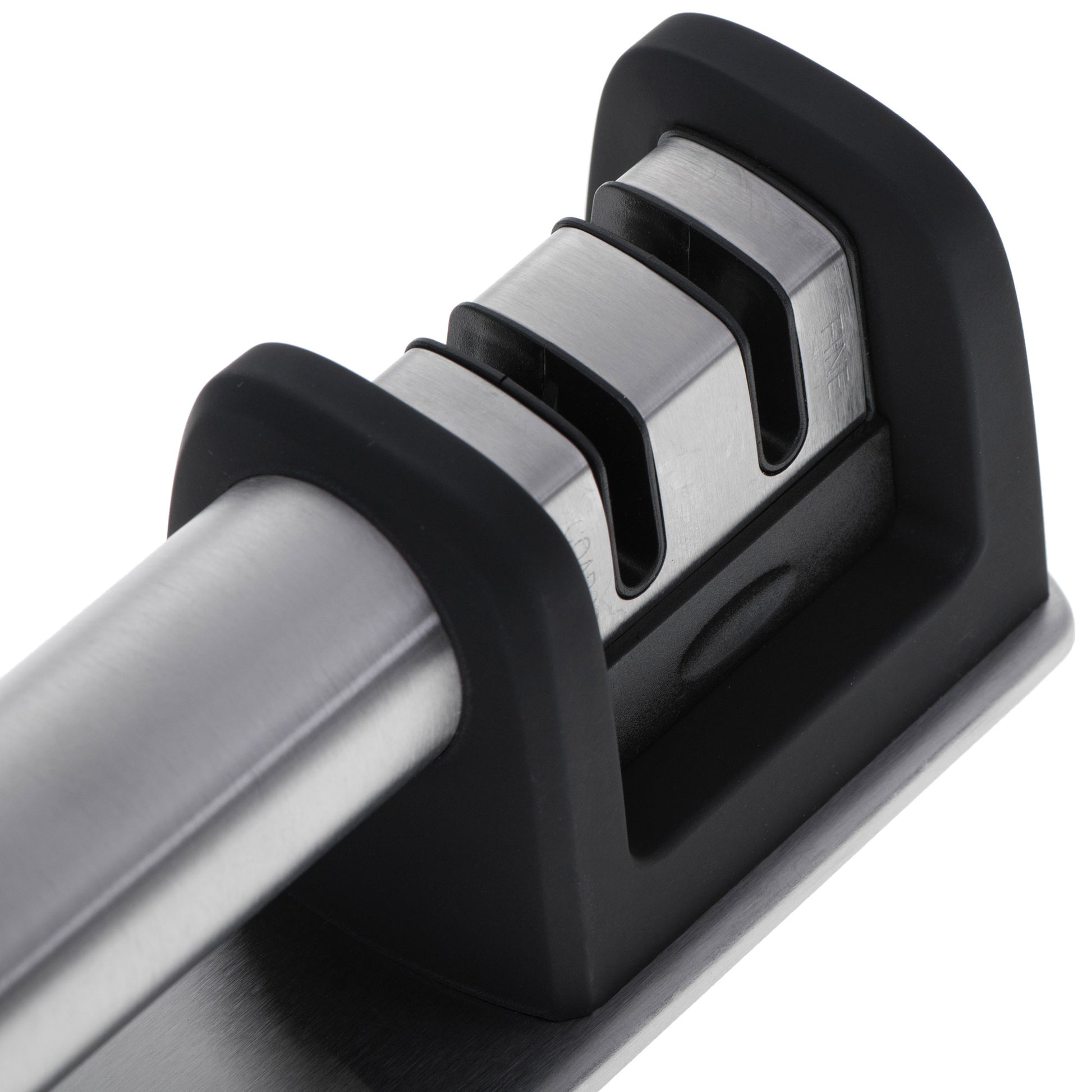 Afilador De Cuchillos Profesional, Afilado En 2 Etapas: Afilado Y Pulido, Carburo - Cerámica Adler Ad4489 Negro/plata