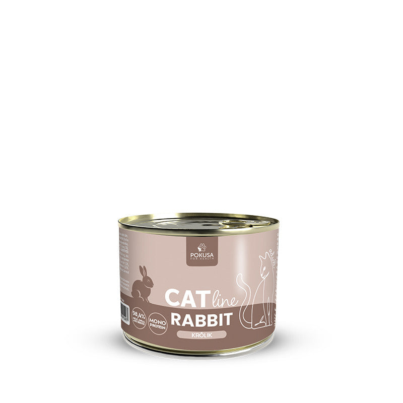 Lata De Comida Húmeda Para Gato - Carne De Conejo 100% Natural_0