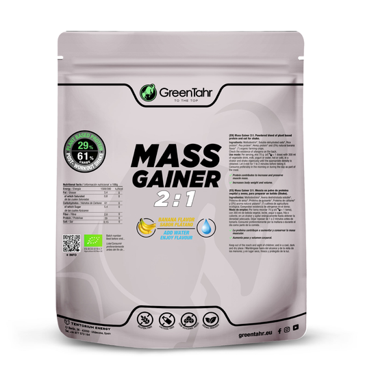 MASS GAINER ECO  2:1 sabor vainilla Green Tahr 1,2k