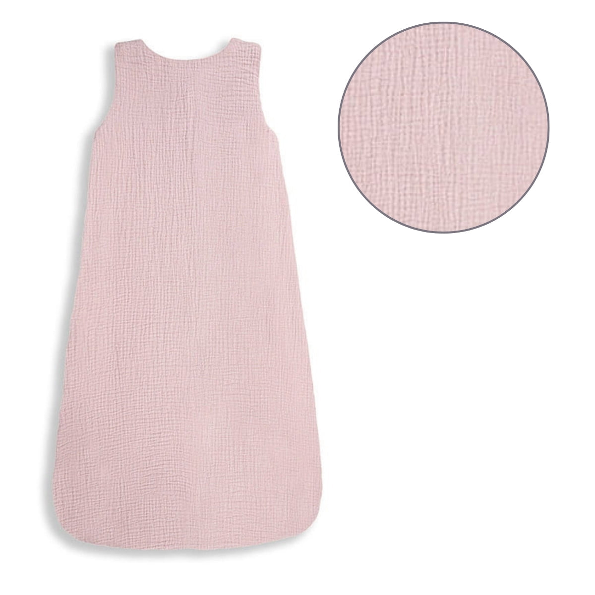 Saco De Dormir Bebe Reversible T-m Muselina 4-24m Rose