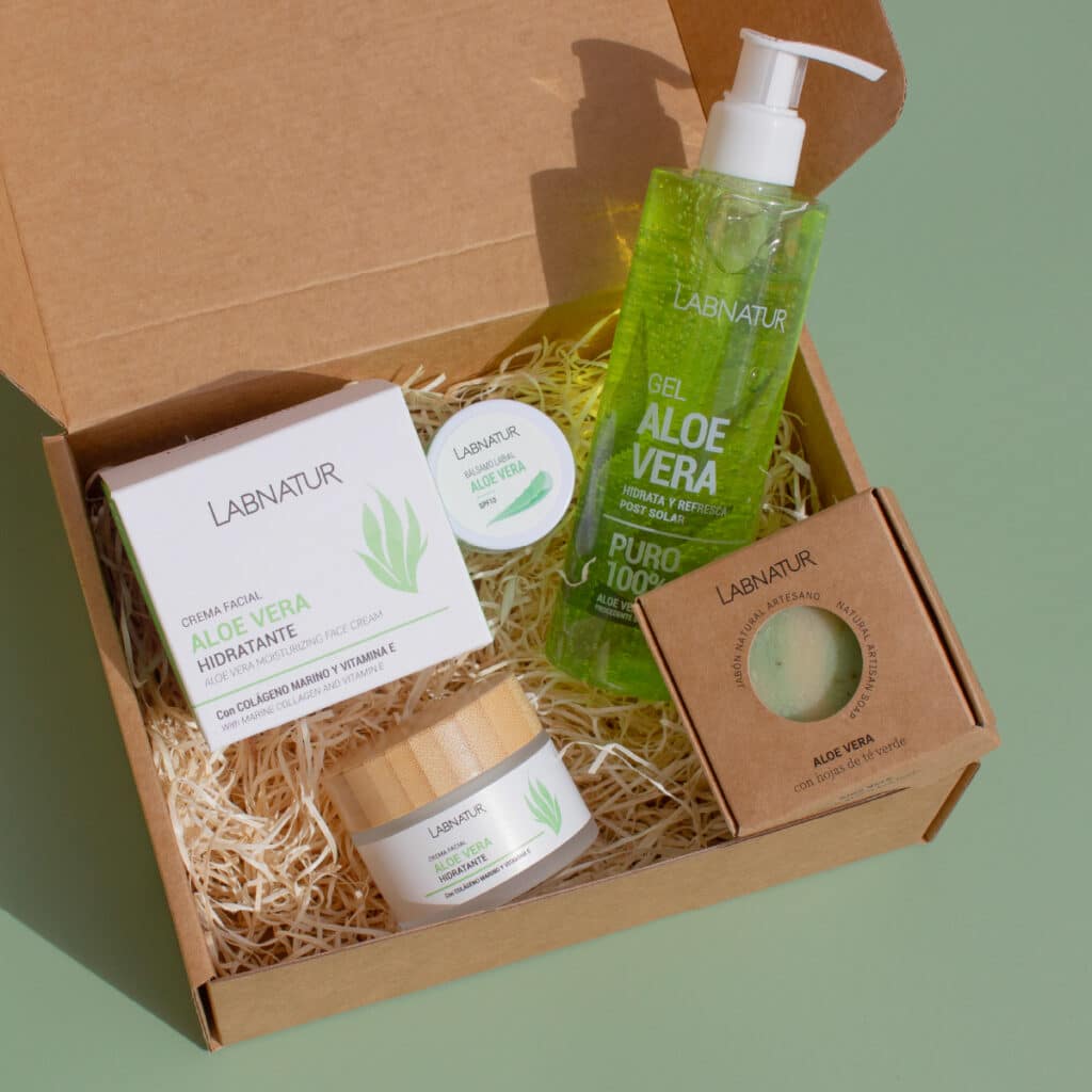 Labnatur Pack Cuidado Aloe Vera | Gel Aloe 100% Puro Crema Jabón Y Bálsamo | Hidratación Calmante Regeneradora | Natural_3