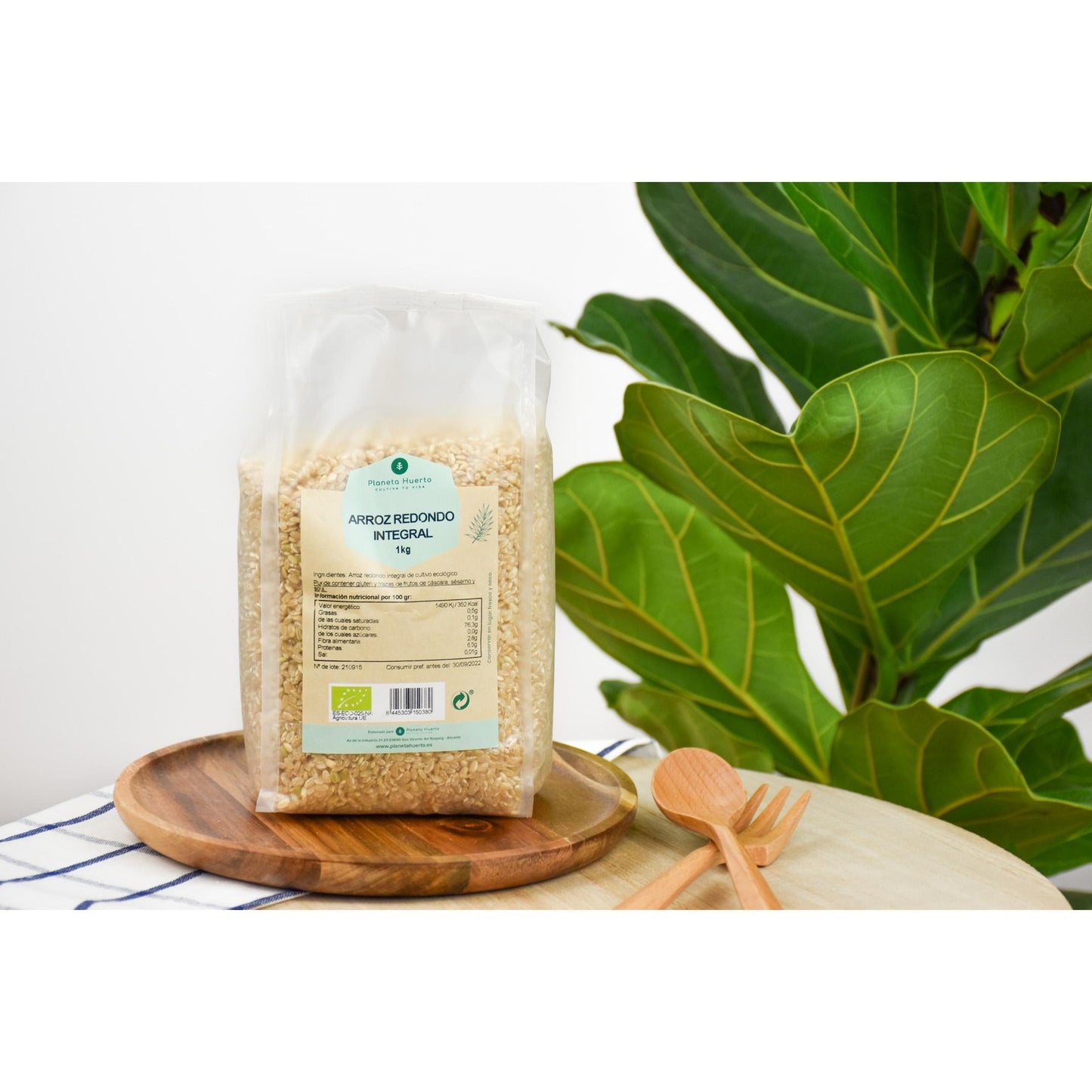 Pack 2x Arroz redondo integral ECO Planeta Huerto 1 kg