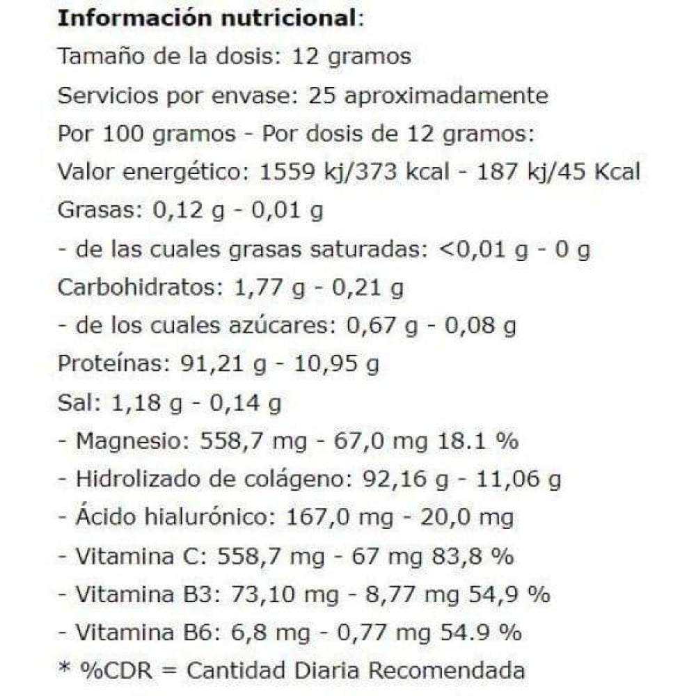 Colágeno Con Magnesio - 300g - Neutro - Colágeno - Quamtrax_2