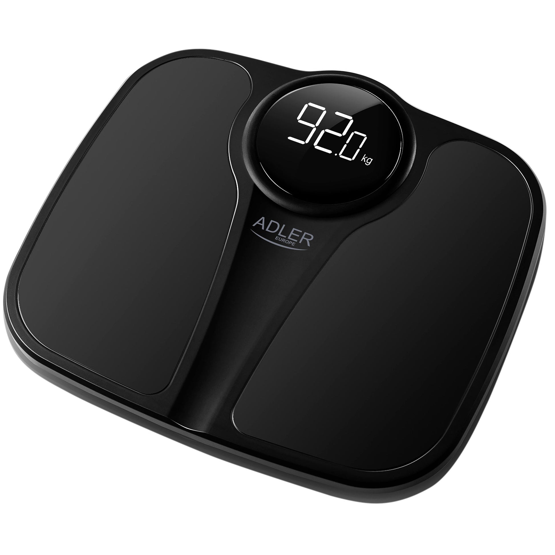 Báscula De Baño Digital, Alta Precisión 180kg, Pantalla Led Apagado Automático, Antideslizante, Briebe, Sc1124b, Negro