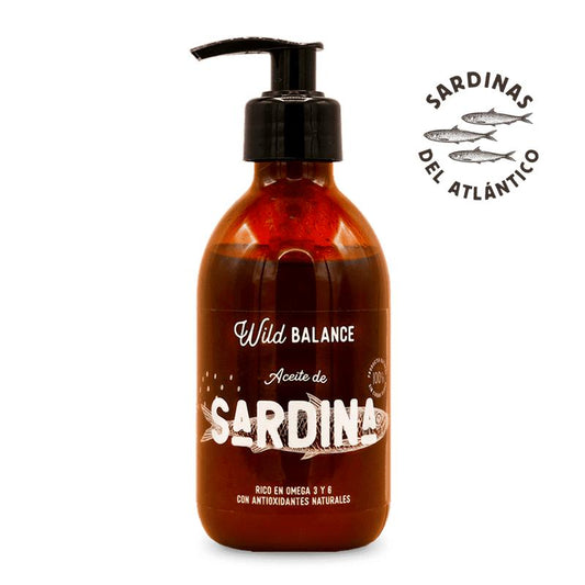 Aceite natural de sardina Wild Balance 250 ml