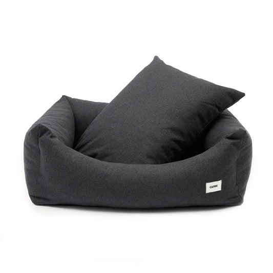 Cafide Cama De Material Reciclado Para Perro Con Tejido Basic Antracita. Modelo Snozy.