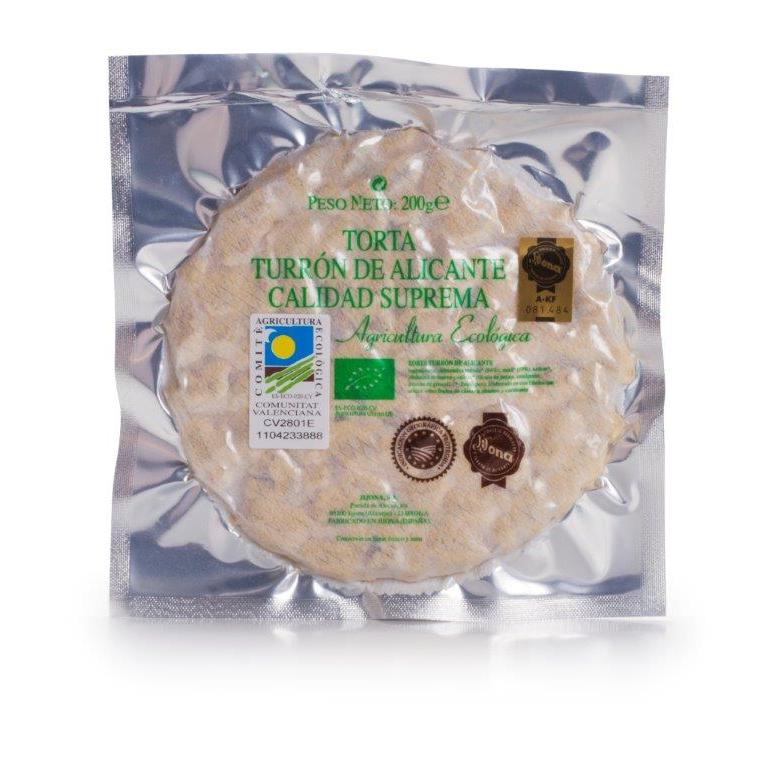 Tortas turrón Alicante ECO El Abuelo, 200 g