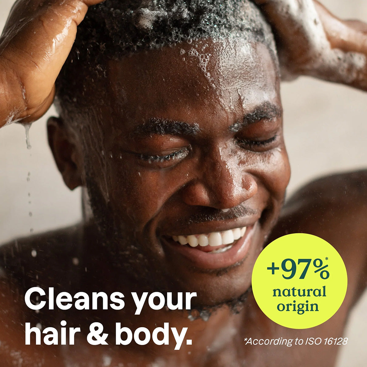 Super leaves Champú y Gel de Ducha 2 en 1 Nutritivo & Energizante para Hombre 473 ml