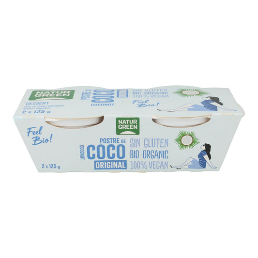 Postre de Coco Nature Naturgreen, 2 X 125 g