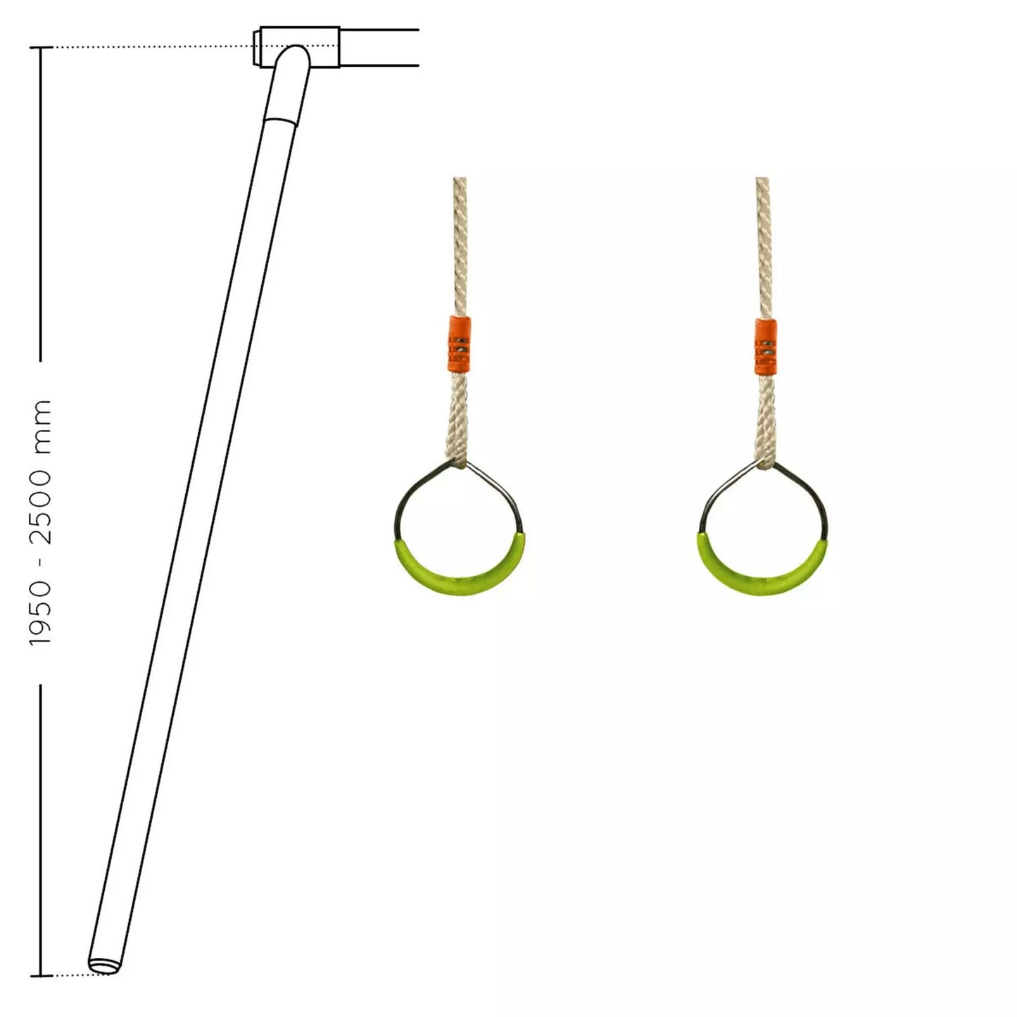 Conjunto anillas para columpio Soulet