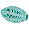Trixie Pelota mentolada Rugby Denta Fun de caucho natural 11 cm