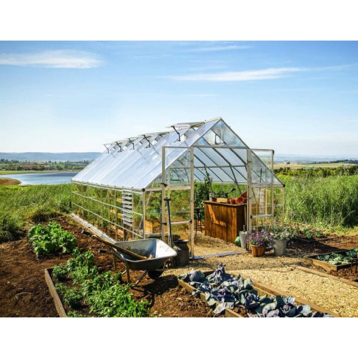 Invernadero Balance 304x724 cm plateado Canopia