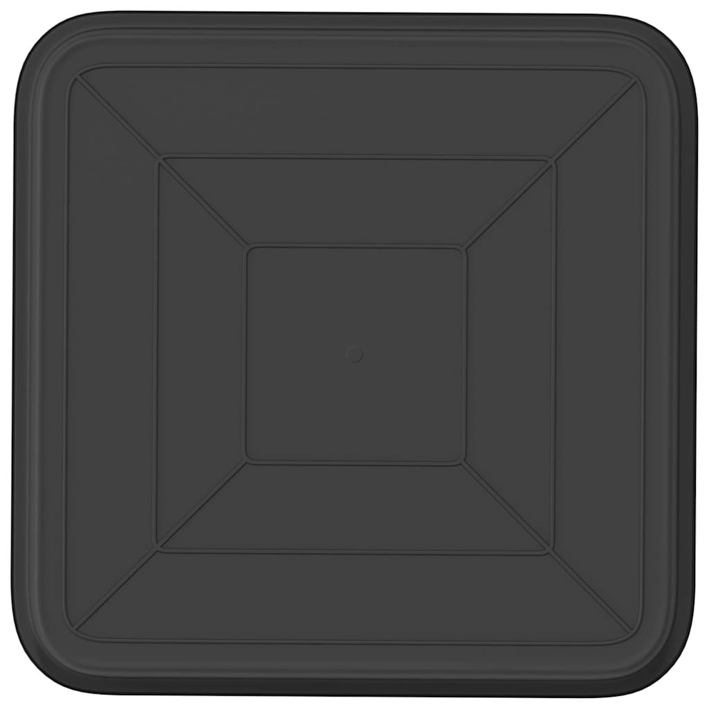 Bandeja Cuadrada Para Flores 24 Uds. Negro 32 X 32 X 2,5 Cm_5