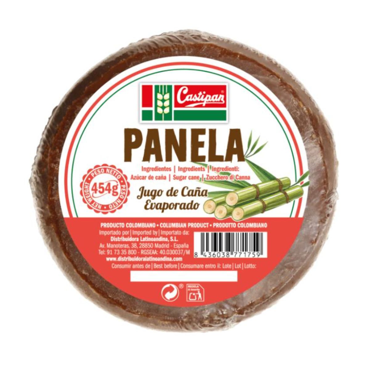 Panela Entera Castipan 454g
