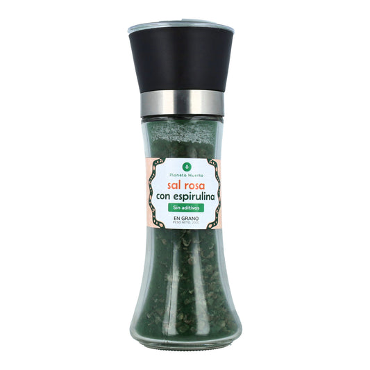 Molinillo sal rosa con alga Espirulina ECO Planeta Huerto 200g