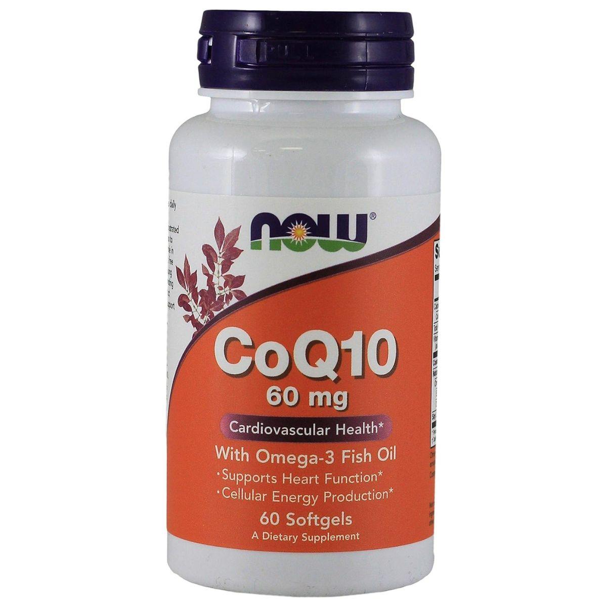 Coenzima Q 10 60 mg 60 caps Now Foods