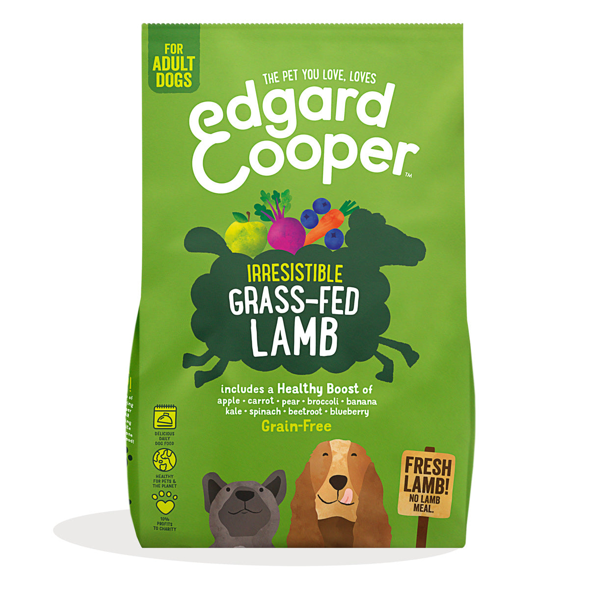 Pienso para perros Cordero Edgard & Cooper 1 Kg