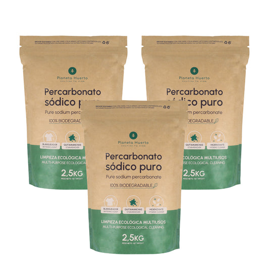 Pack 3x Percarbonato sódico Planeta Huerto 2,5 kg