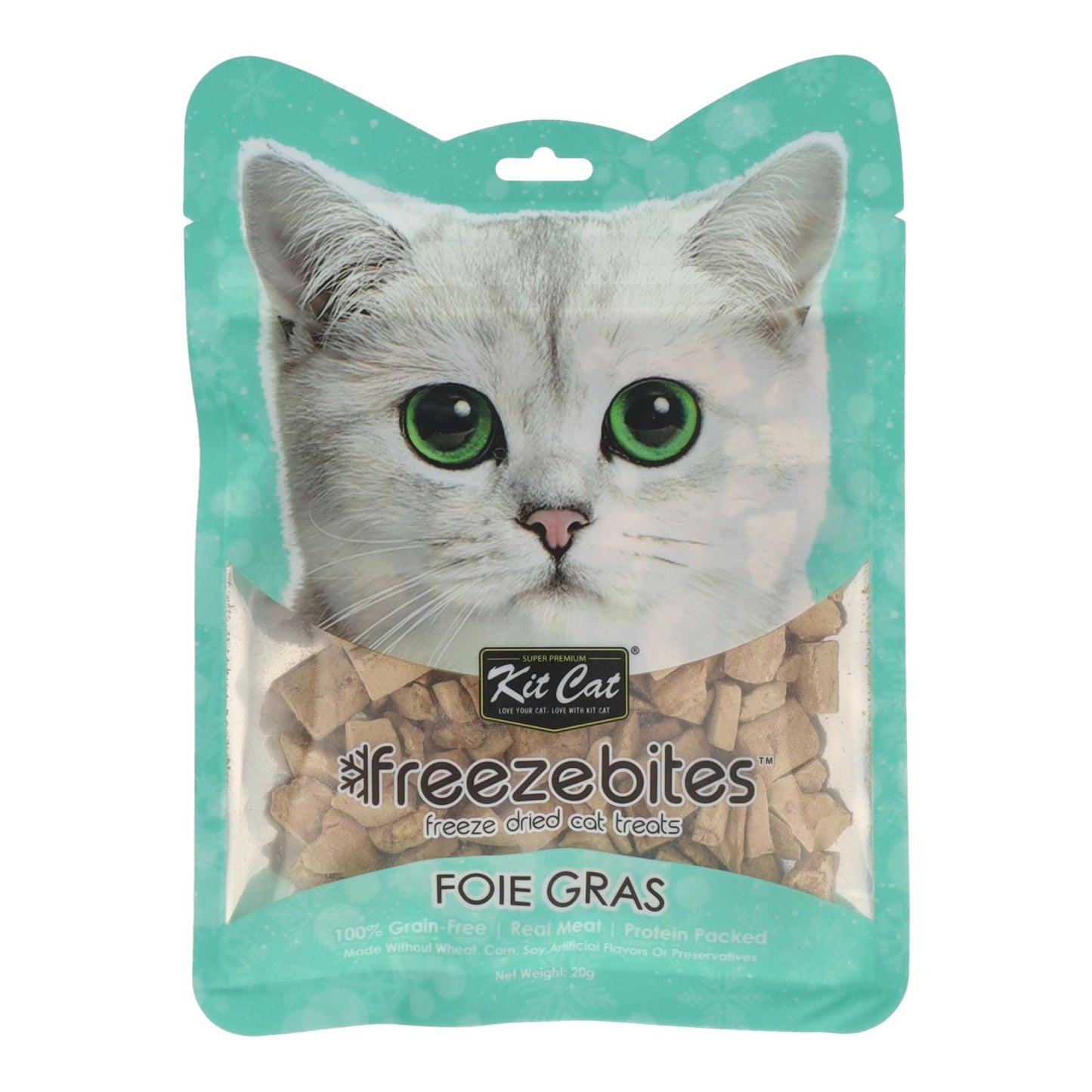 Kit Cat FreezeBites - Hígado de Pato 20 g Snack liofilizado natural para gatos