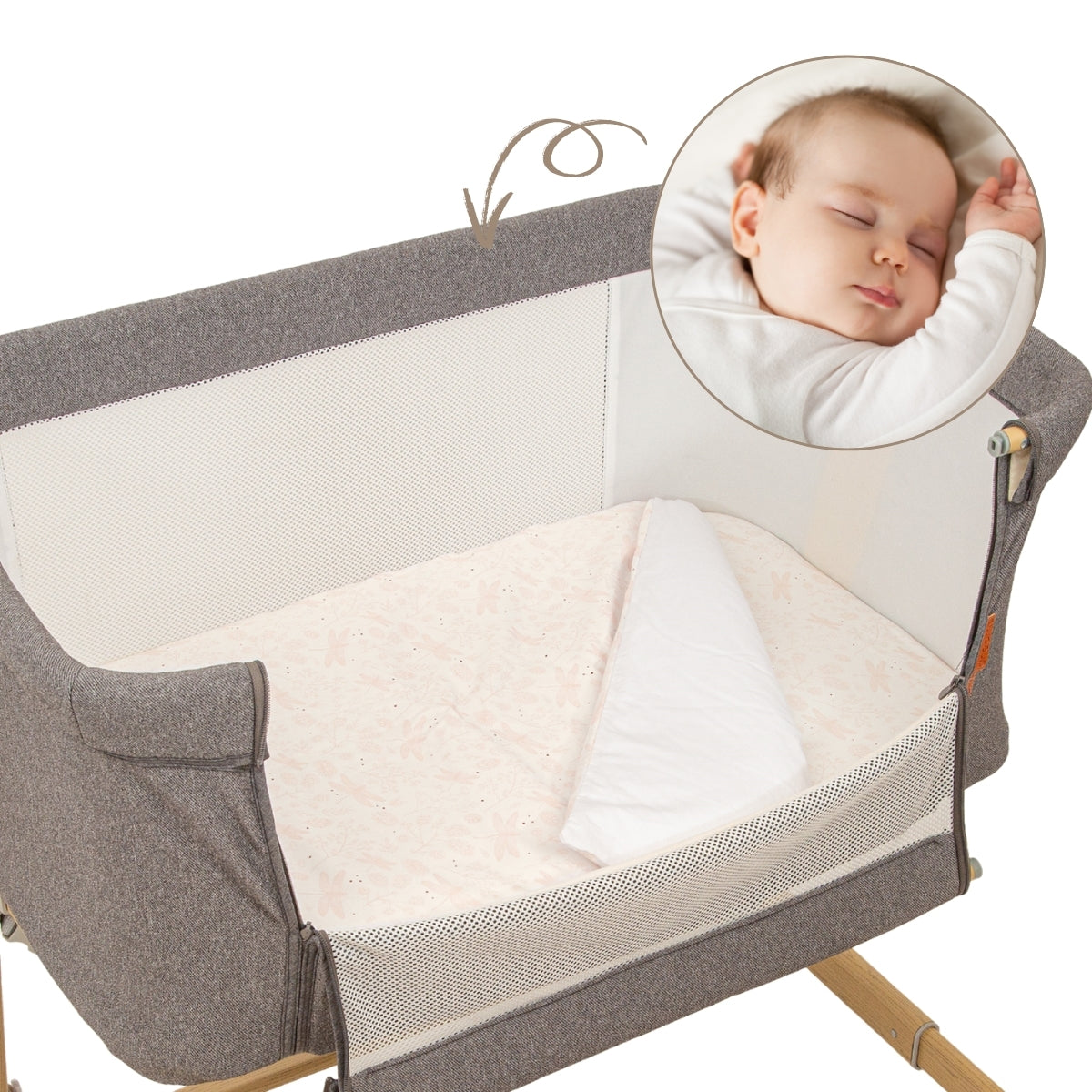 Dafne Funda Nórdica Para Minicuna 80x100 Cm