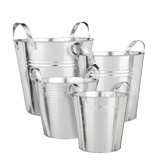 Cubo Zinc Gris 25x27cm