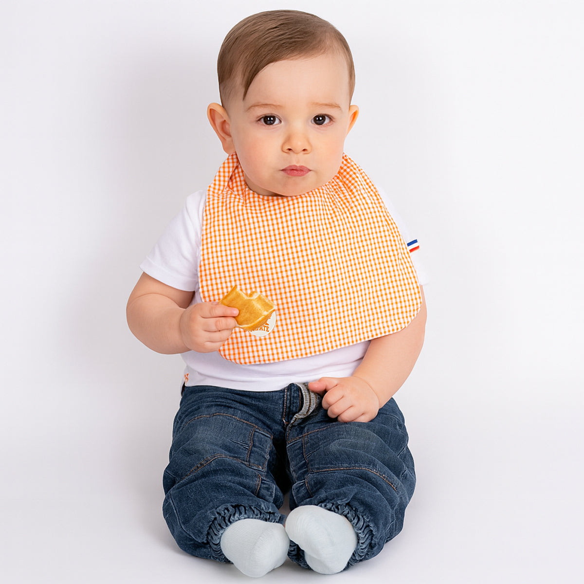 Babero De Algodón Orgánico Vichy