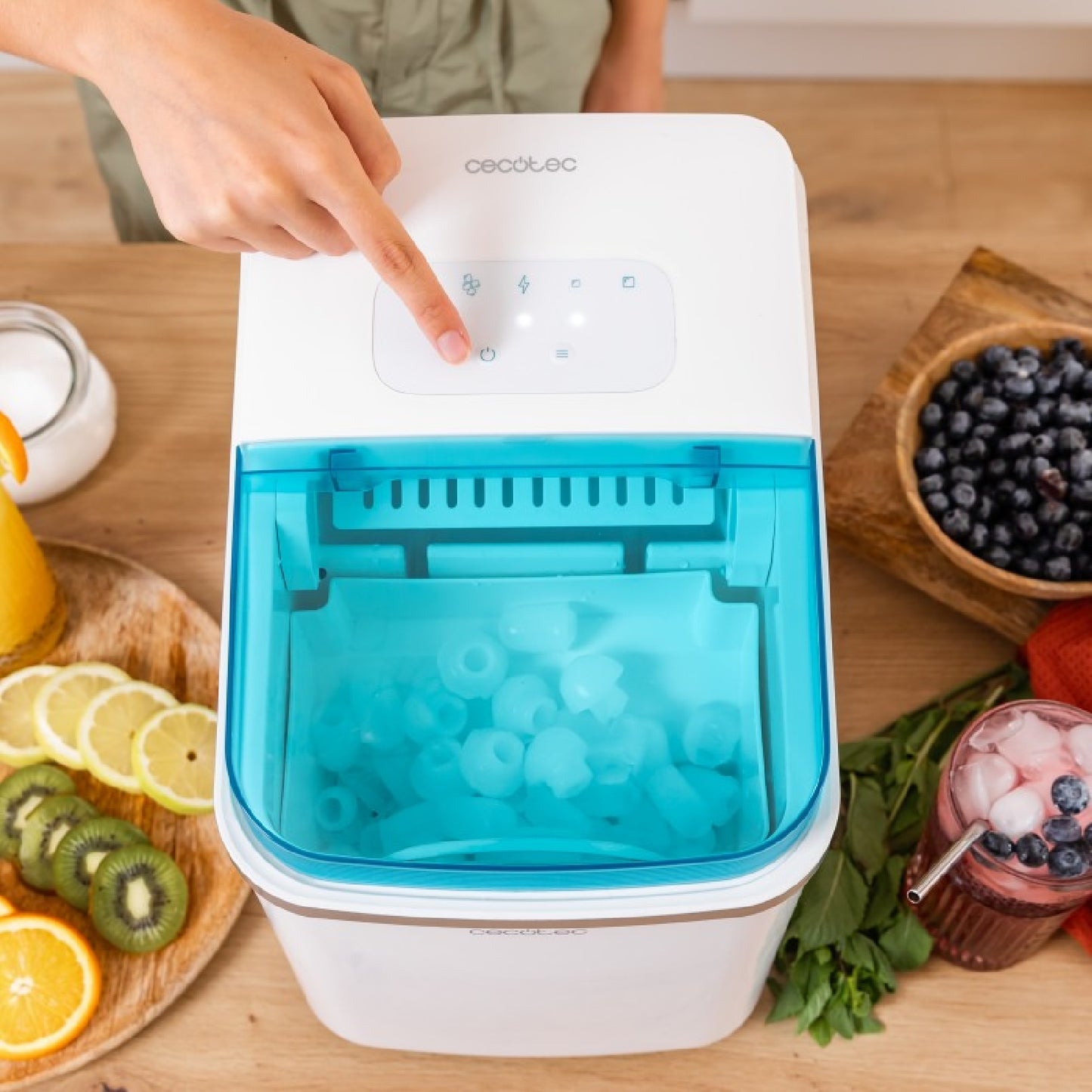 Máquina De Hacer Hielo Chillin' Ice 1200. 105 W, Capacidad De Producción Diaria De 12 Kg, Display Táctil, Ventana De Control, Función Autolimpieza,_4