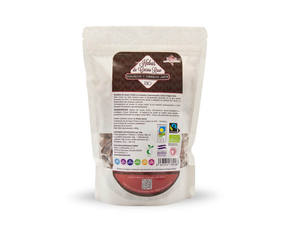 Habas de cacao Raw Bio. Ecológicas y Fairtrade_0
