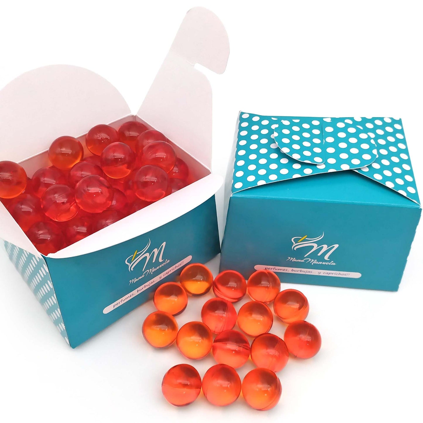 Bolsa Regalo 12 Perlas De Baño Aroma Melocotón - Con Aceite De Soja - Hidrata, Suaviza Y Perfuma La Piel - Forma Bola_5