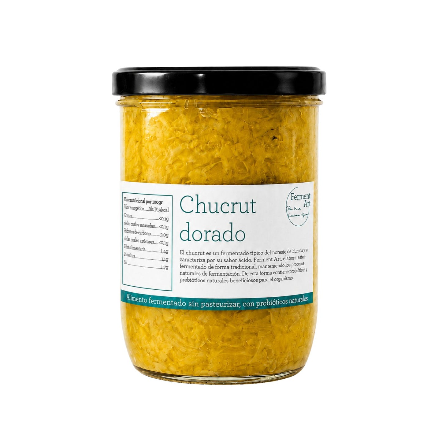Chucrut Dorado Eco Sin Pasteurizar Ferment Art 750 Gr_0