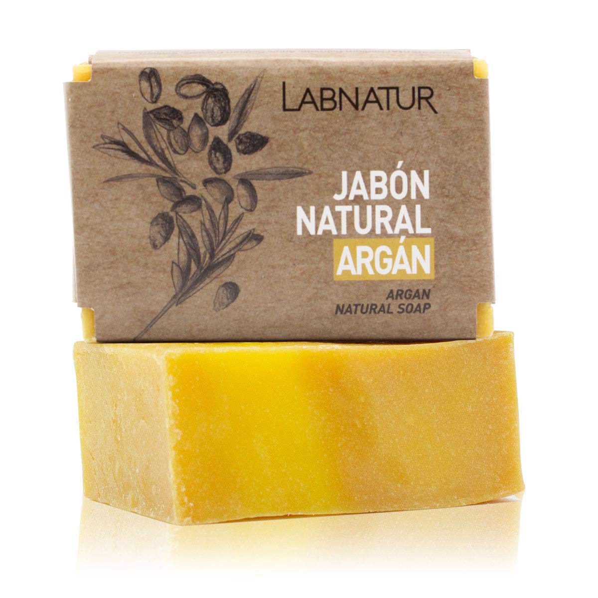 Jabón Natural Argán Labnatur 100 g | Nutre y Regenera | Piel Seca o Madura | Vegano_0