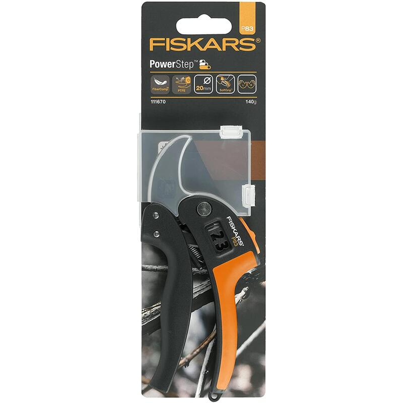 Fiskars Tijeras De Podar Con Yunque Para Madera Seca, Ø De Corte: 2,4 Cm, Longitud: 19 Cm P83 1000575_1