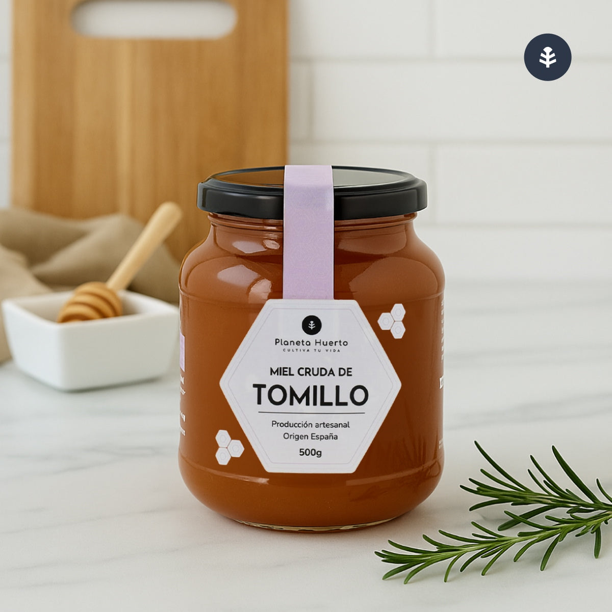 Miel Cruda de Tomillo Planeta Huerto 500 gr