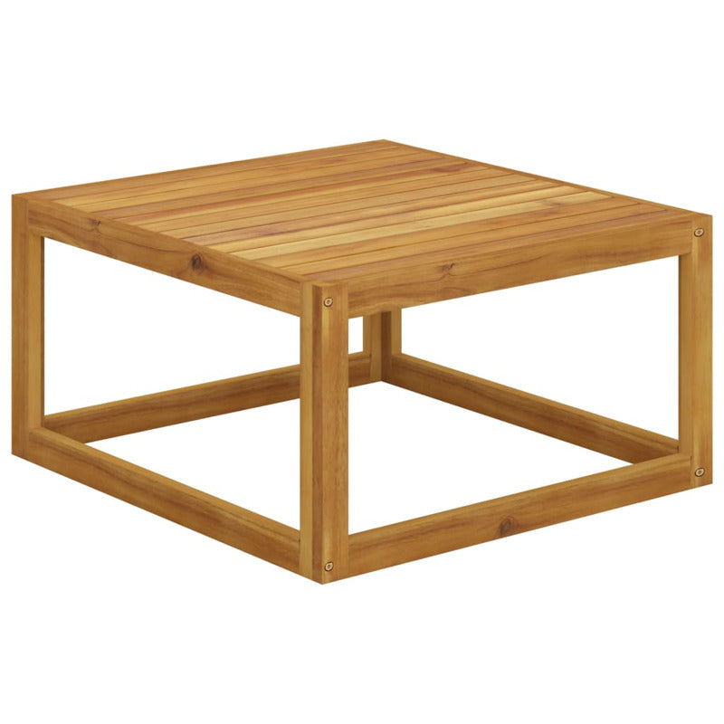 Vidaxl Set De Sofá De Jardín 2 Pzas Con Cojín Madera Maciza De Acacia_5