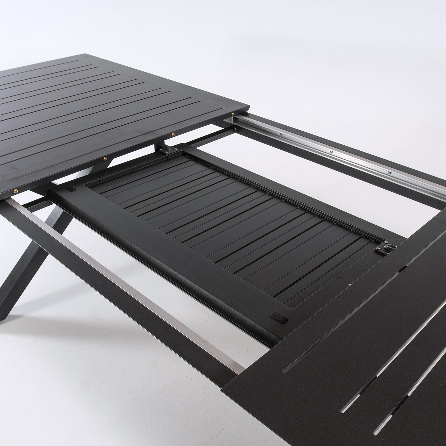 Mesa Para Exterior Extensible De 215 Cm A 295 Cm, Aluminio Color Antracita, Tamaño: 215/295x98x78 Cm_4