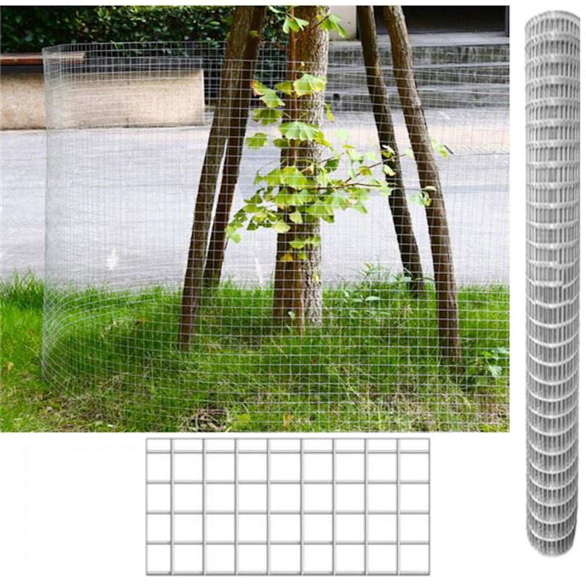 Malla Metalica| Reticula 13x13mm| Composición 100% Acero Galvanizado| Alambre Electrosoldado| Malla Para Cercos