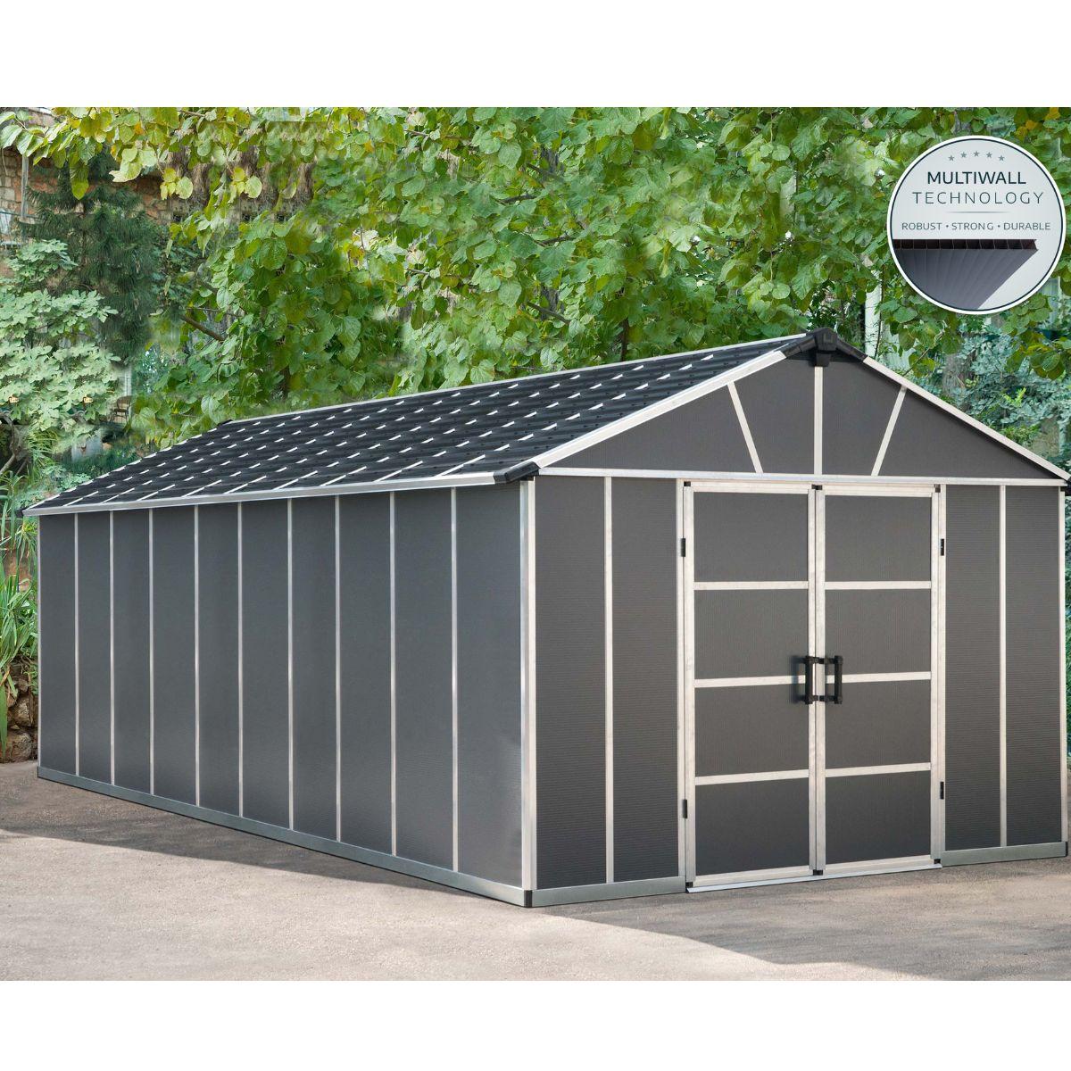 Caseta de jardín Yukon 643x332x252 cm Canopia by Palram