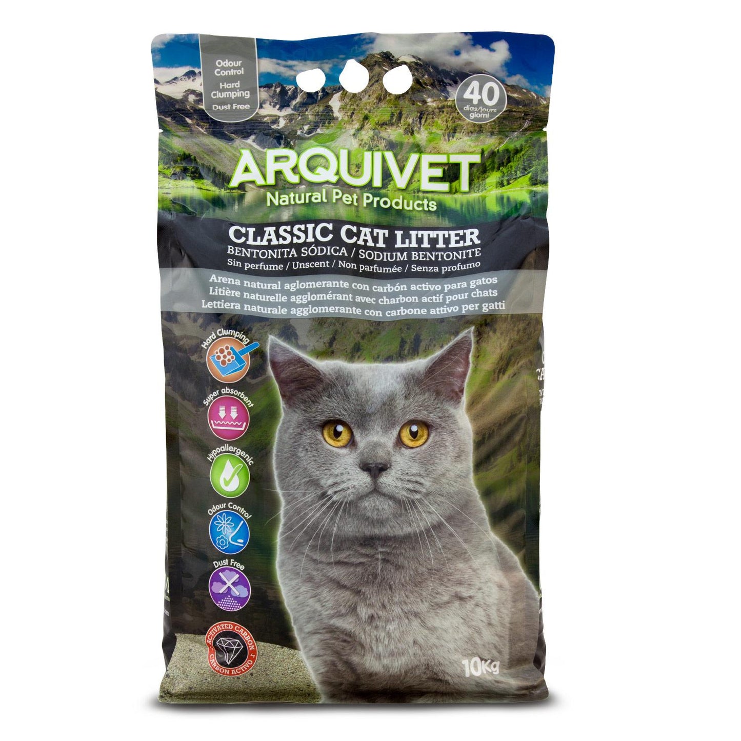 Classic Cat Litter Arquivet 10 Kg Arena aglomerante bentonita