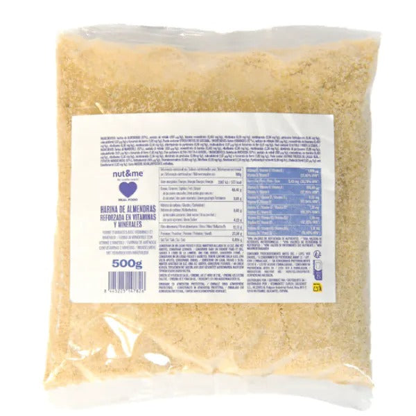 Harina de almendra con vitaminas y minerales Nut&me 500 g