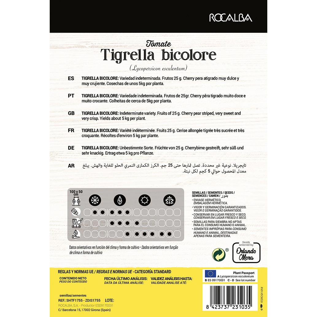 Semillas de Tomate Colección Tigrella Bicolore