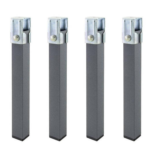 Juego Patas Somier Cuadradas (4 Unidades) Tubo 30x30 Mm. Para Somier De 40x30 Mm. Altura 25 Cm.