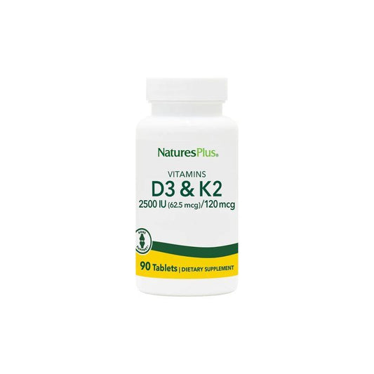 Vitamina D3 2500UI / Vitamina K2, Nature's plus 90 comprimidos