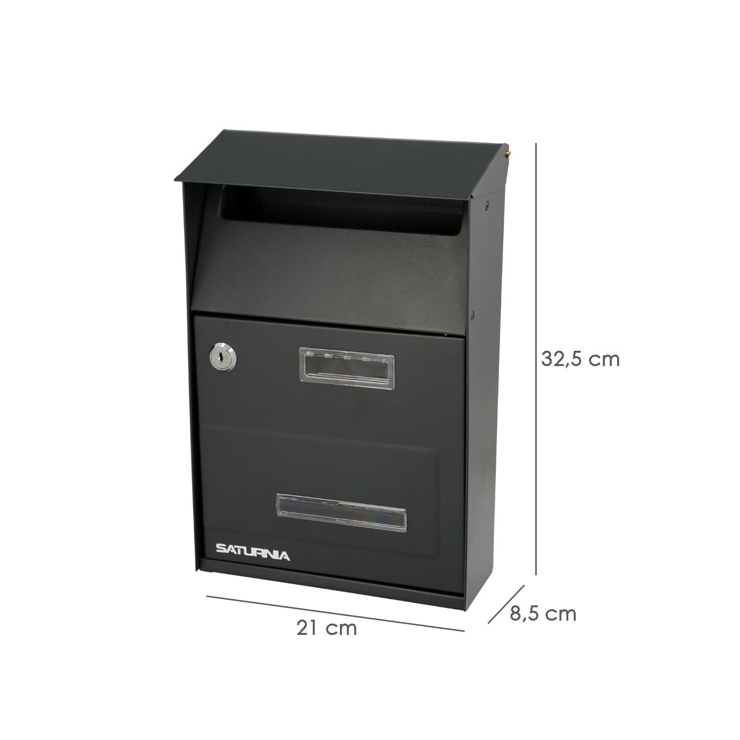 Buzon Exterior Country Gris Oscuro 215 X 320 X 105 Mm.