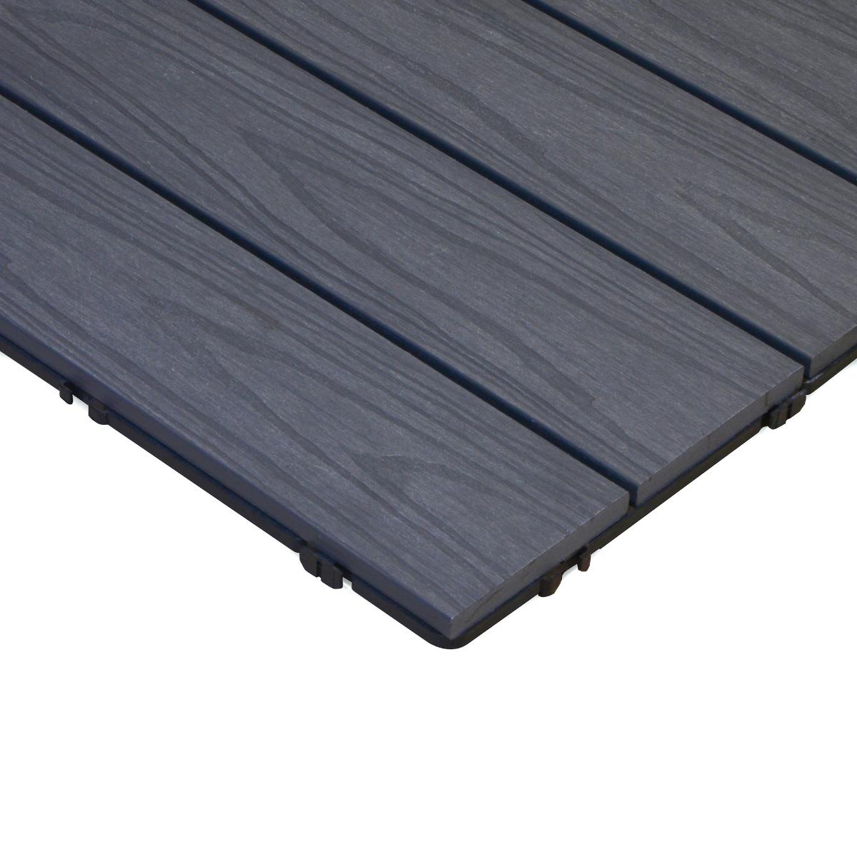 Pack 4 Baldosas de composite Durafloor 50x50 Dioco Gris Encapsulada