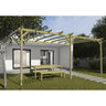 Pérgola adosada de madera maciza Zamora Maderland 600x300 cm